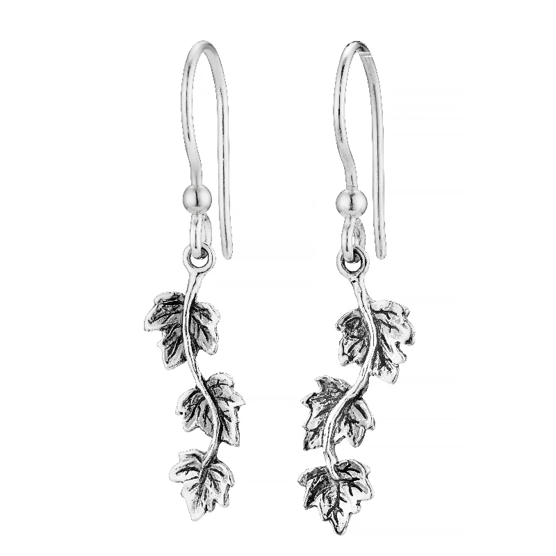 High gloss earrings-HEDERA - Sterling Silver Drops