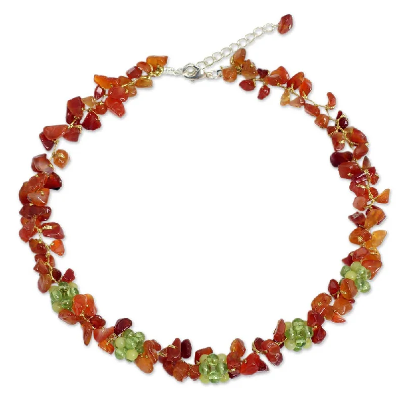 Elegant design necklaces-Handmade Multi-gemstone 'Heaven's Gift' Necklace (Thailand)