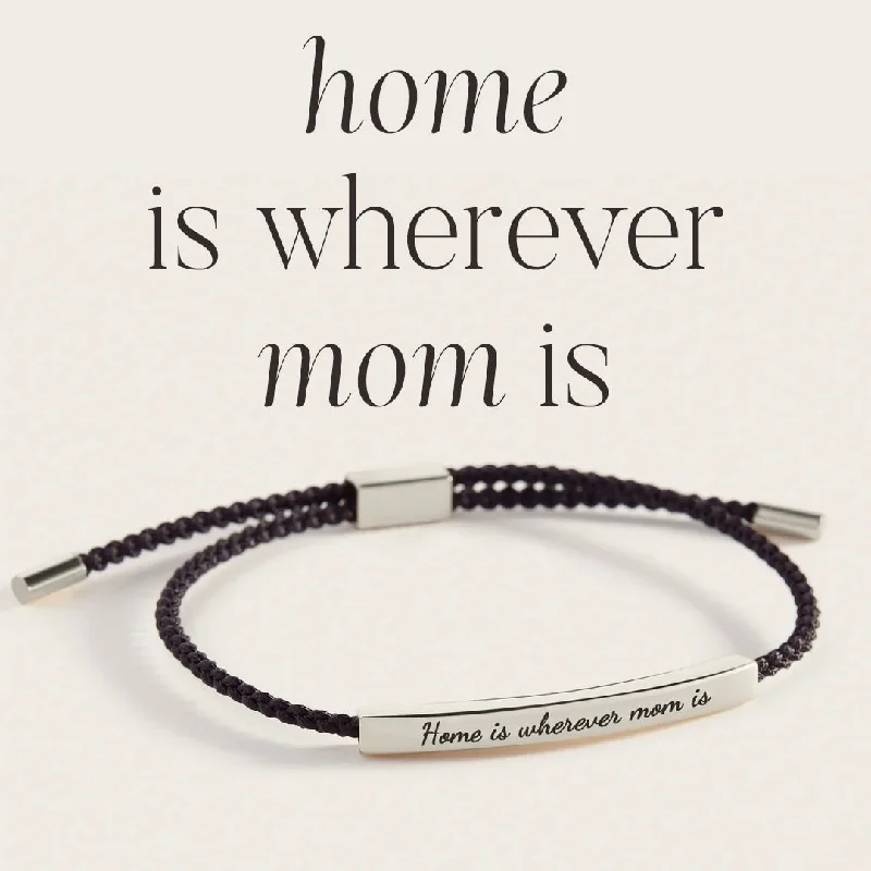 Pure crystal bangles-Home is wherever mom is Inspire Bracelet