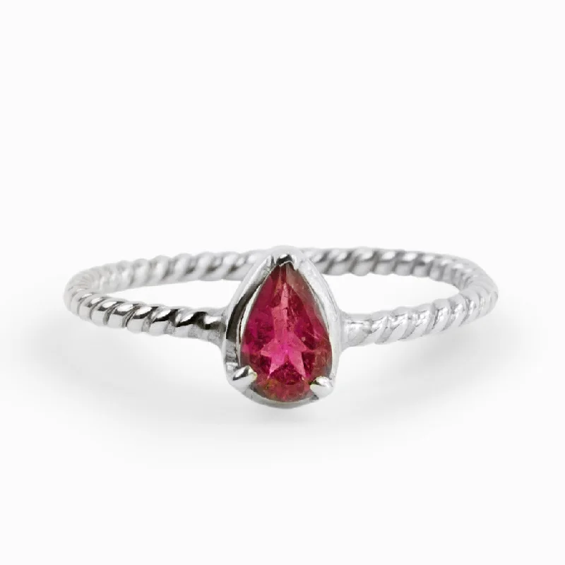 Pink Tourmaline Ring