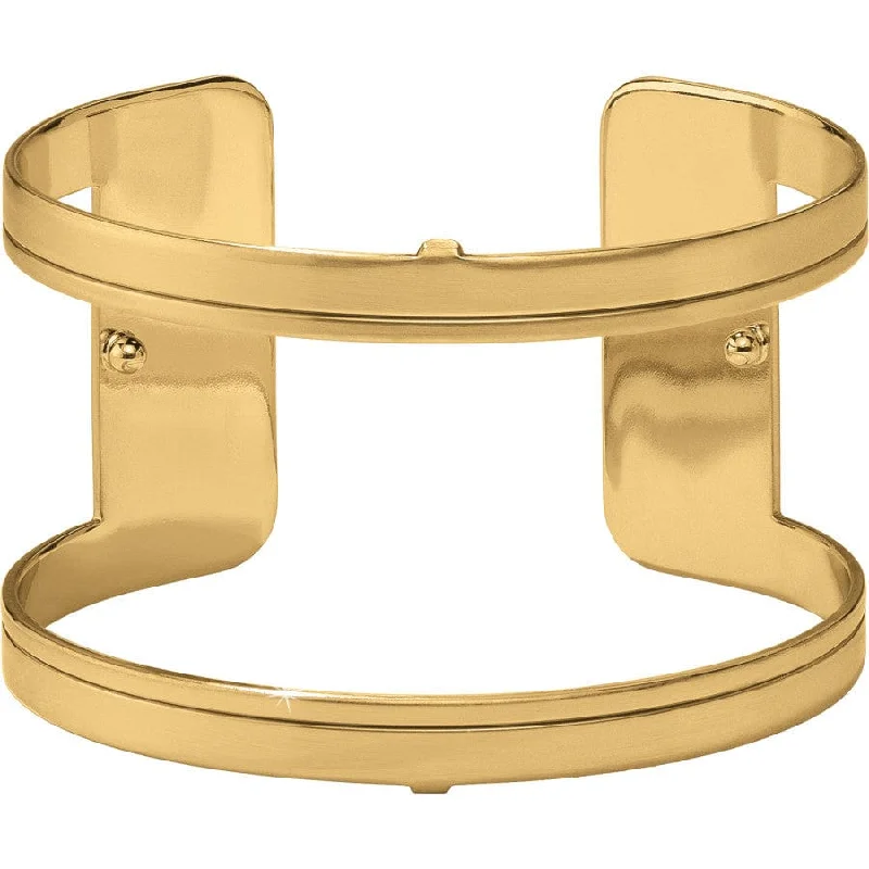 Gem stack bangles-Christo New Delhi Wide Cuff Bracelet