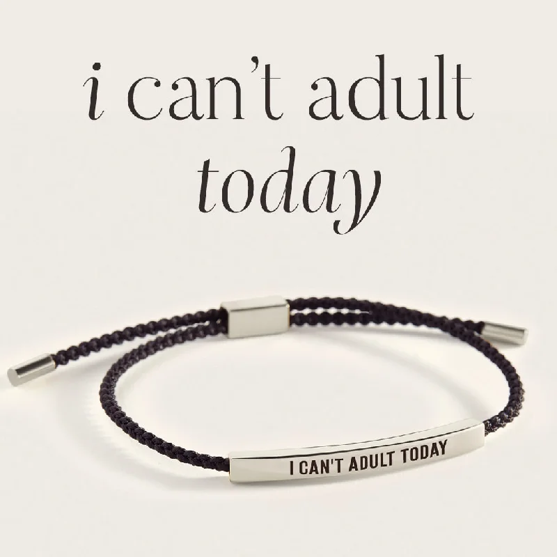 Tiny stack bangles-I Can't Adult Today Inspire Bracelet