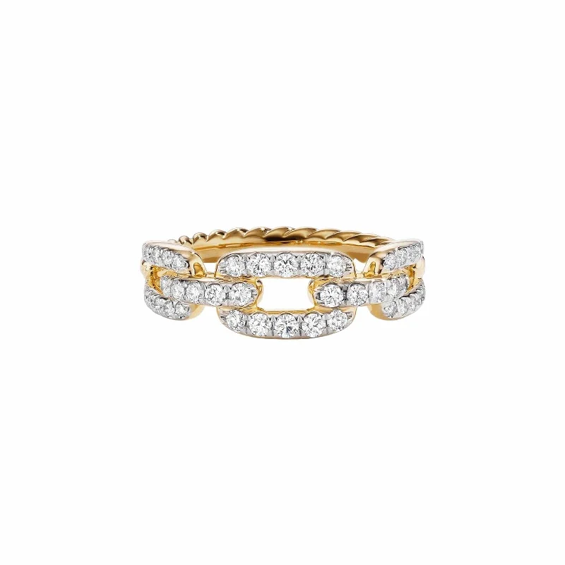 Secure clasp engagement rings-Stax Chain Link Ring