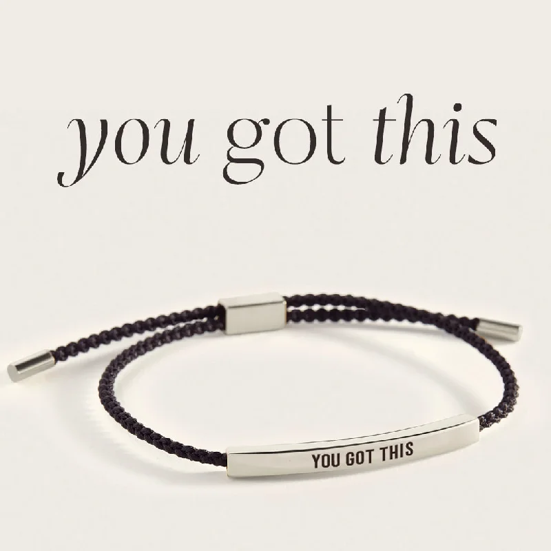 Pink gold bangles-You Got This Inspire Bracelet