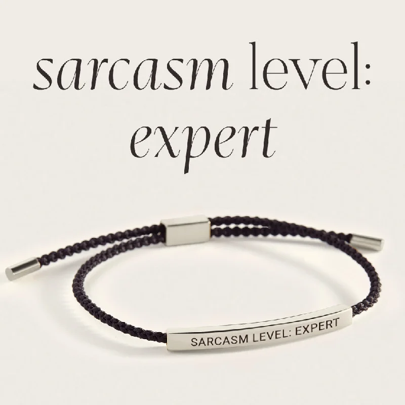 Topaz bead bangles-Sarcasm Level: Expert Inspire Bracelet