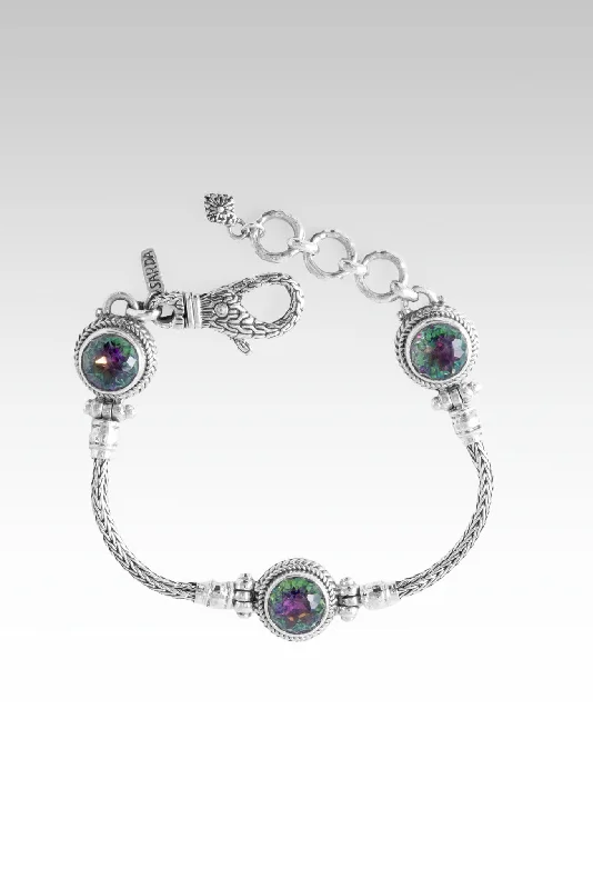 Oval shape bangles-Eternal Promise Bracelet™ in Chrome Chameleon™ Mystic Quartz