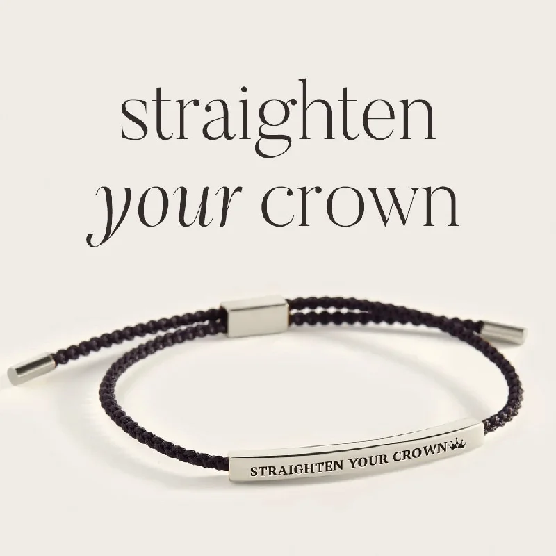 Light clay bangles-Remember Who You Are and Straighten Your Crown Inspire Bracelet