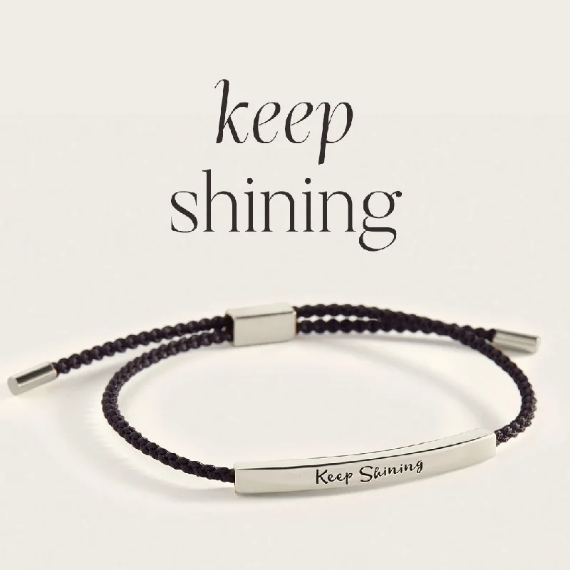 Tide shape bangles-Keep Shining Inspire Bracelet