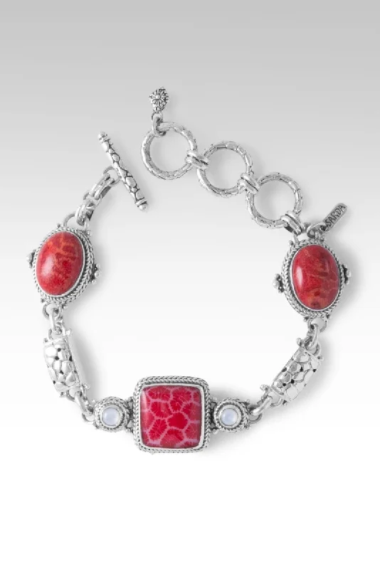 Hand-polished bangles-Believe Always Bracelet™ in Red Indonesian Coral