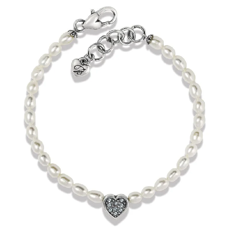 Fox motif bangles-Meridian Zenith Heart Pearl Bracelet