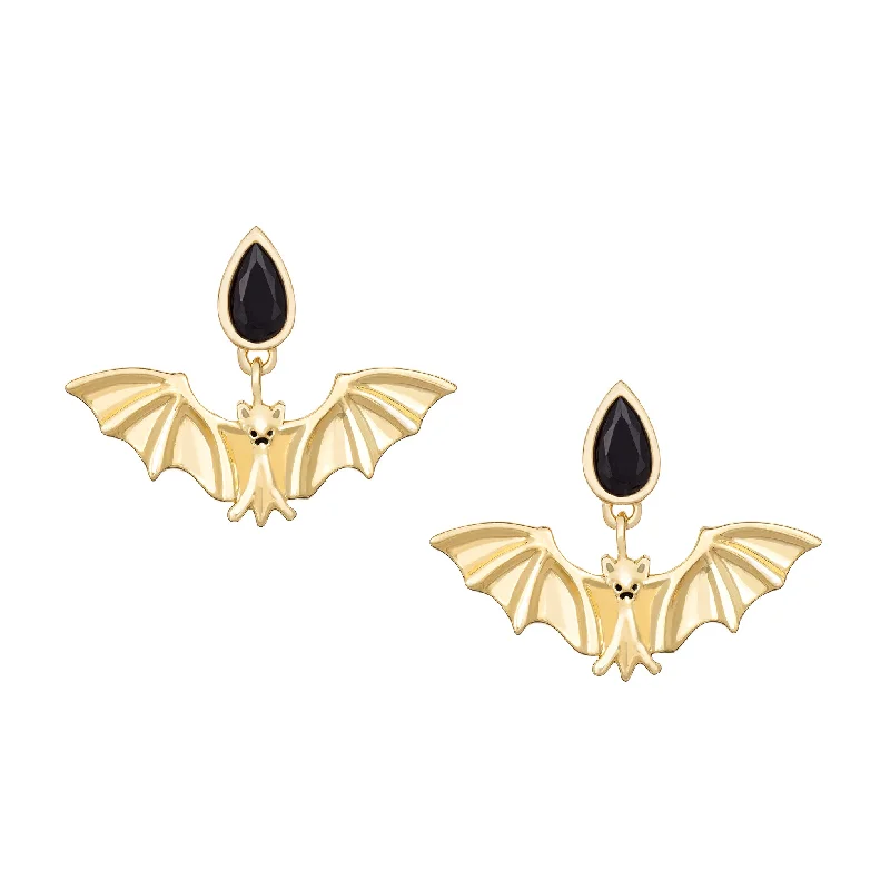 Cosmic glow earrings-Bat Earrings