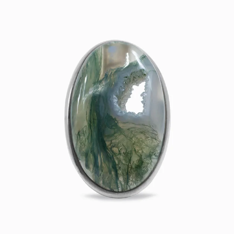 Moss Agate Ring