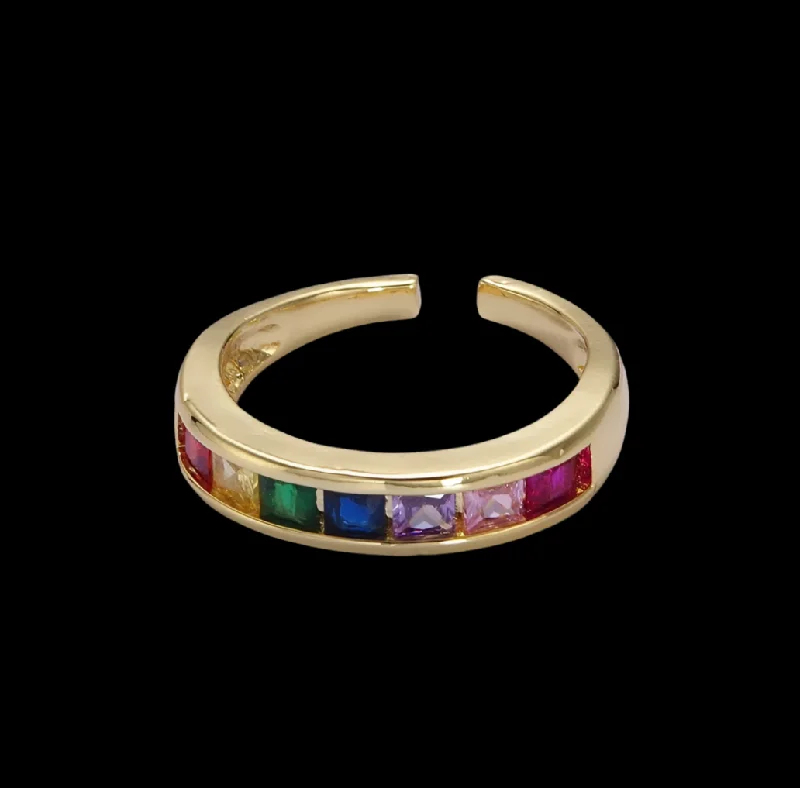 Ring - 18K Gold Filled Rainbow Ring (NEW)