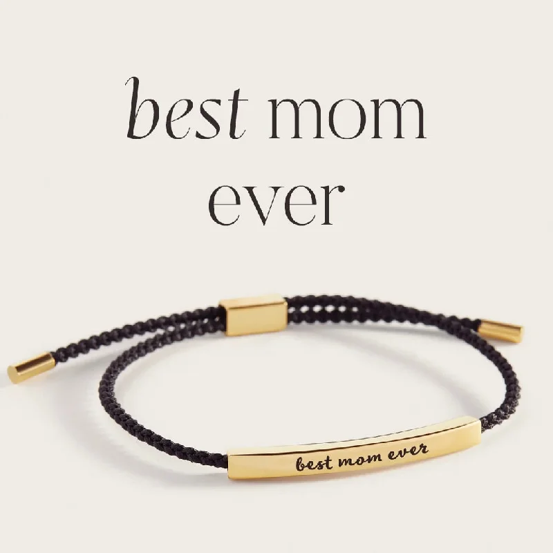 Shiny modern bangles-best mom ever Inspire Bracelet