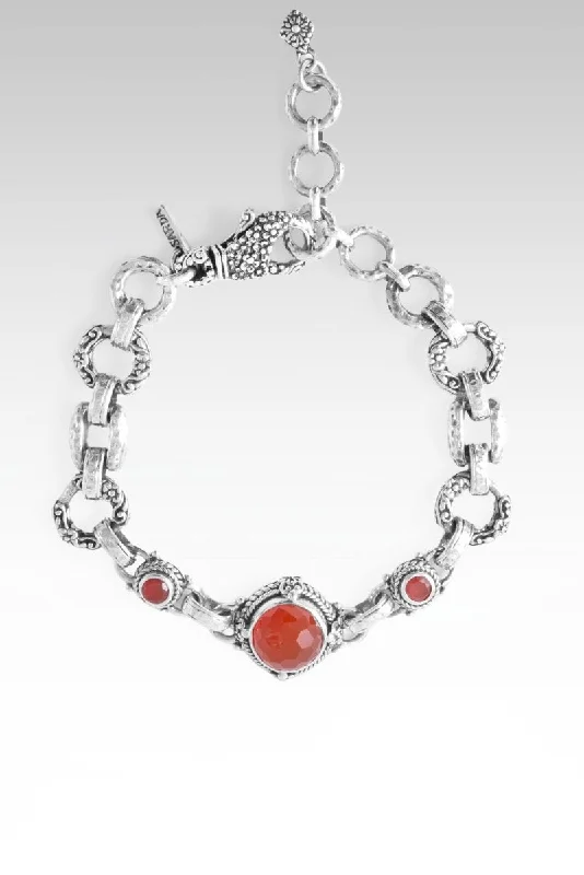 Baroque pearl bangles-Beautiful & Brave Bracelet™ in Carnelian