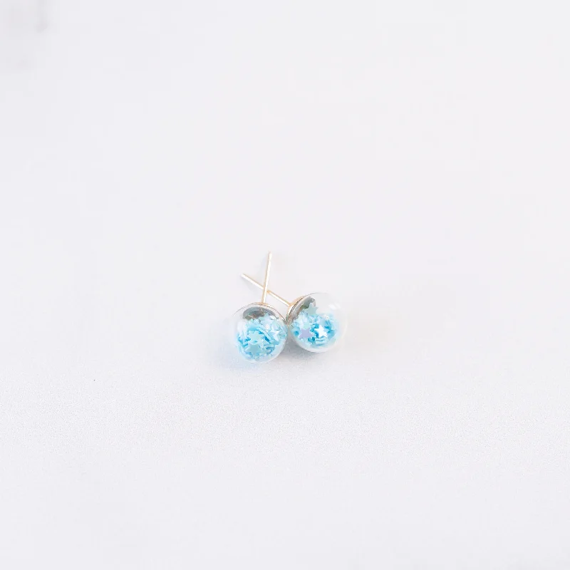 Ruby gem earrings-Light Blue | Mini Star Confetti Stud Earrings