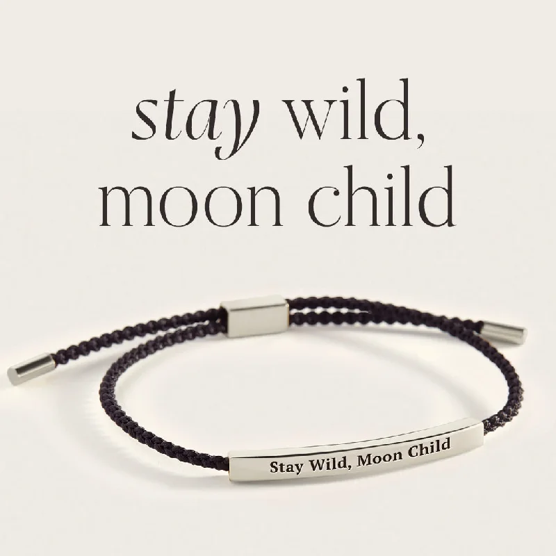 Chunky cuff bangles-Stay Wild, Moon Child Inspire Bracelet