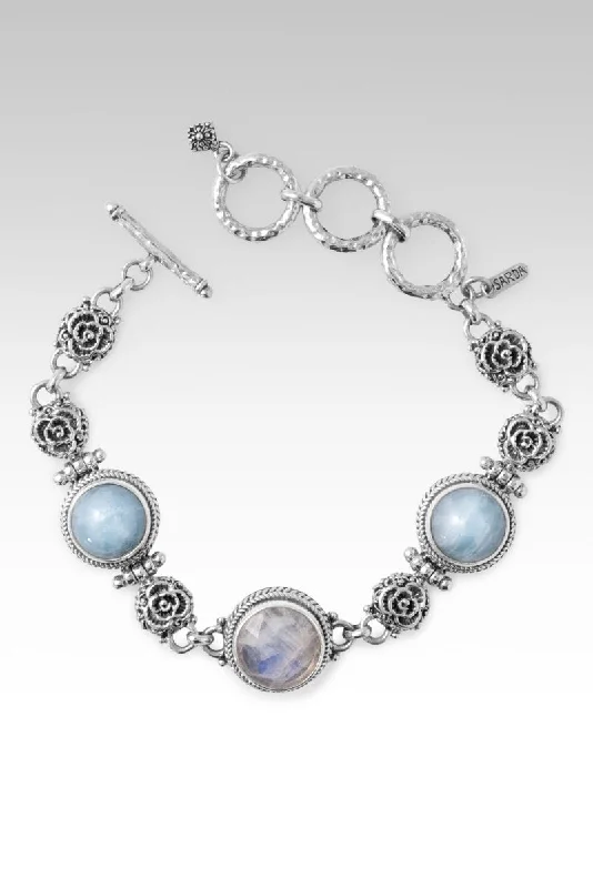 Petal carved bangles-Abound in Hope Bracelet™ in Rainbow Moonstone