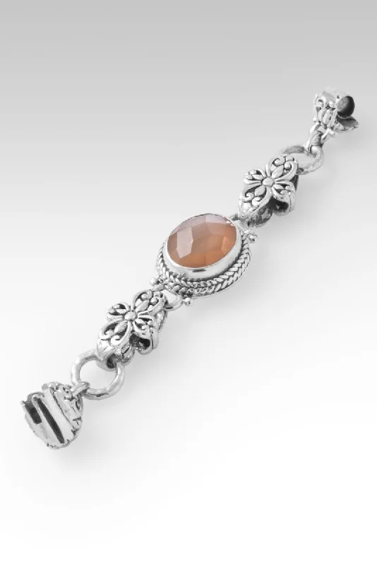 Wide geometric bangles-Bracelet Component™ in Orange Moonstone