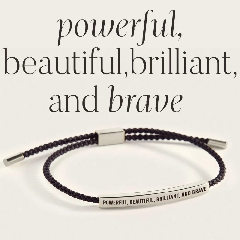 Cedar grain bangles-Powerful, Beautiful, Brilliant, and Brave Inspire Bracelet