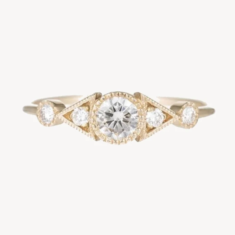 Diamond Duo Deco Spear Ring