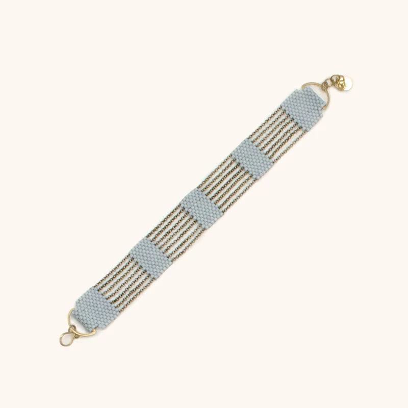 Surf theme bangles-Silo Bracelet in Blue Grey