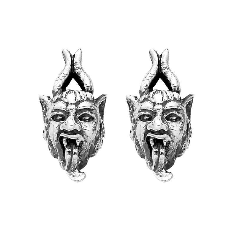 Cosmic glow earrings-KRAMPUS - Sterling Silver Studs