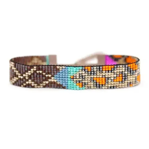 Silk cord bangles-JULIE ROFMAN - LEOPARD GIRAFFE BRACELET