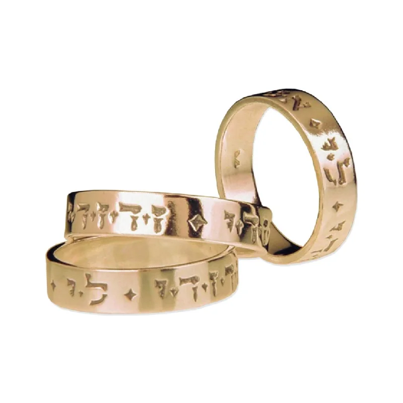 14K Gold I Am My Beloved's And My Beloved is Mine (Ani L'dodi) Ring